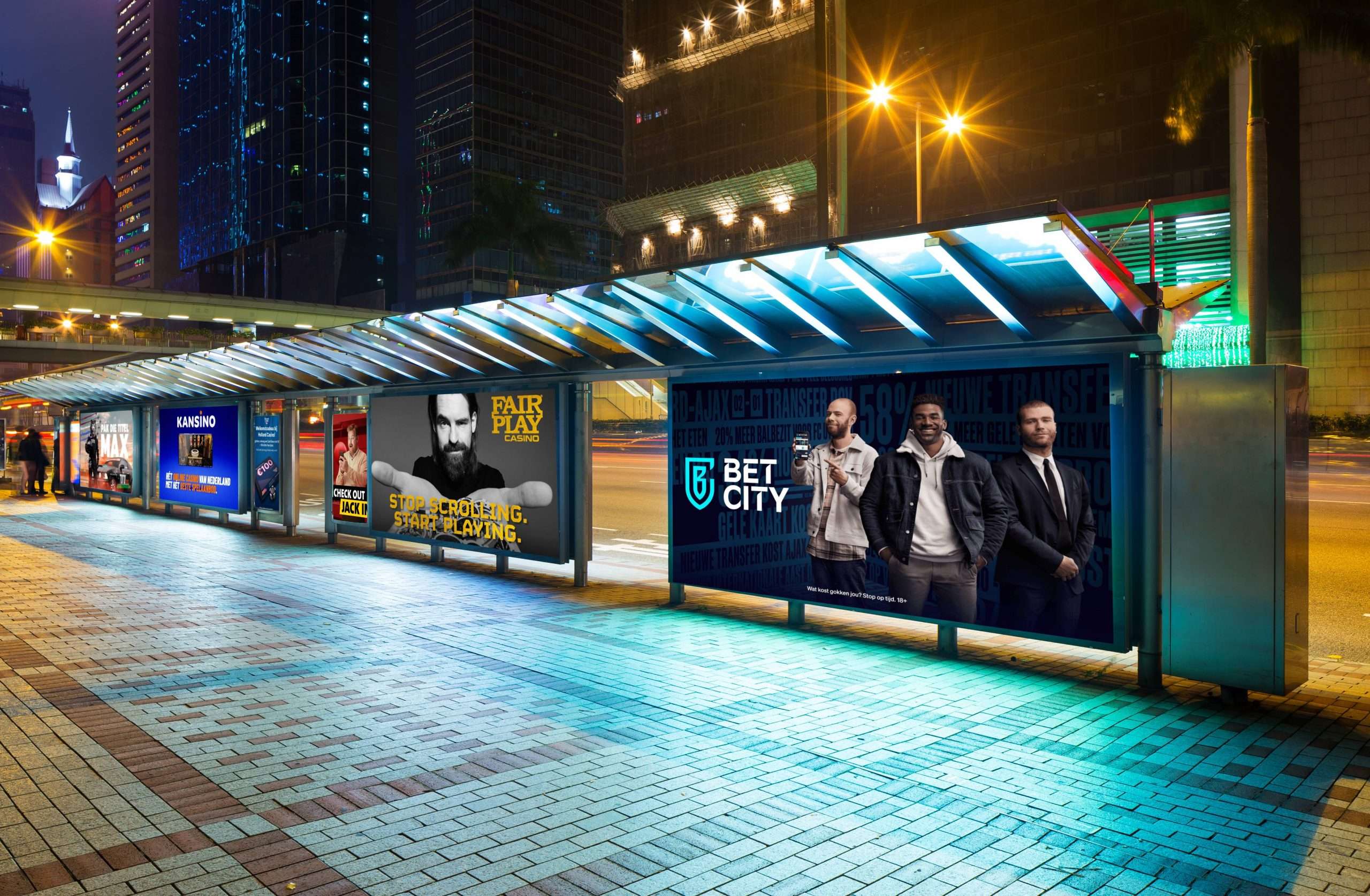billboards bushokjes buiten buitenreclame marketing gokreclames online casino's