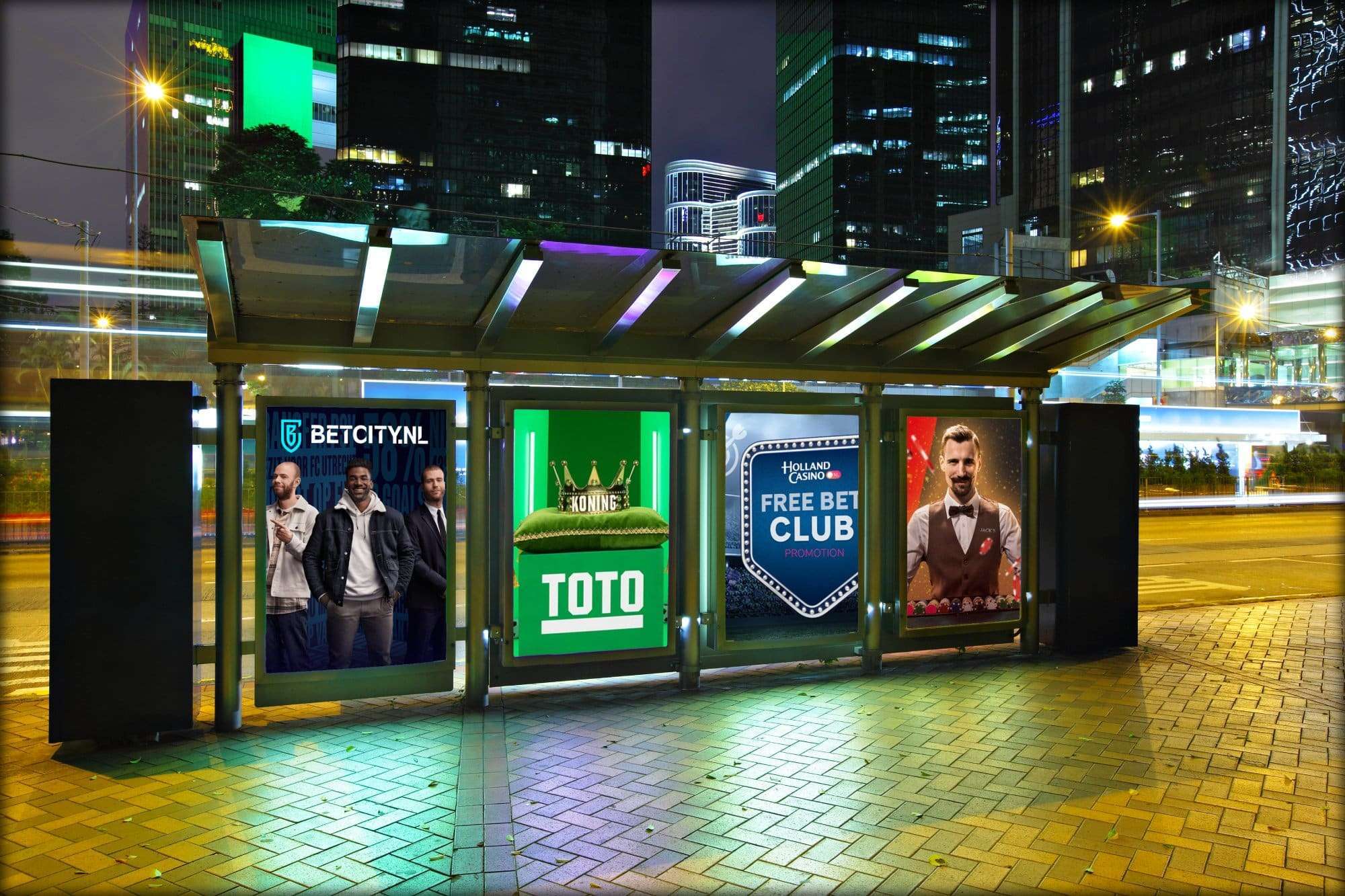 Billboards reclame online casino's buitenreclame gokbedrijven