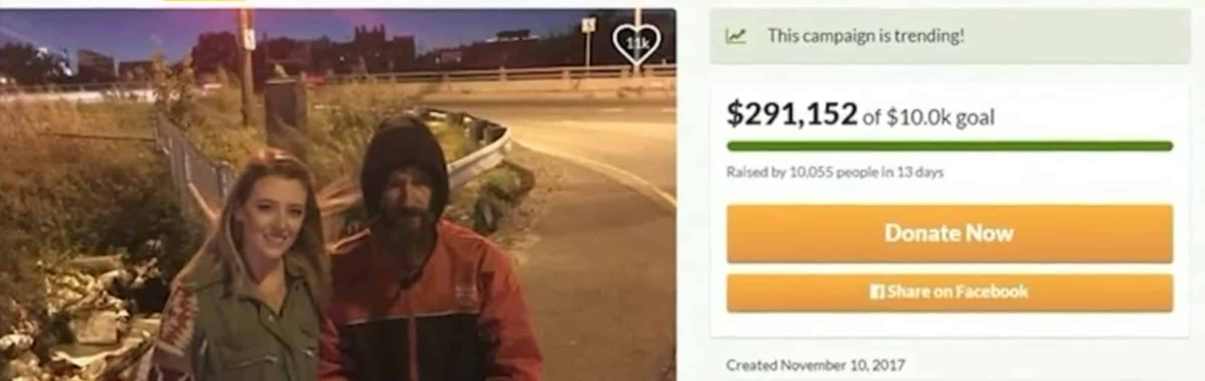 Oplichting GoFundMe-pagina