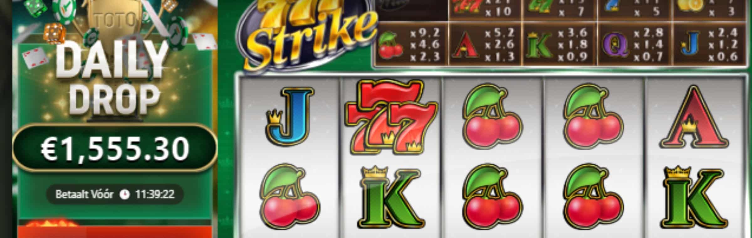 TOTO dagelijkse jackpot header