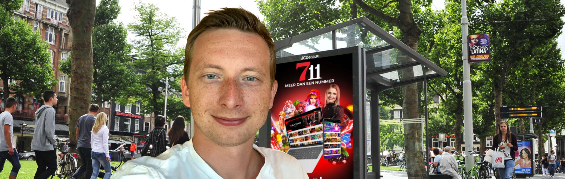 711 Tom De Backer interview buitenreclame