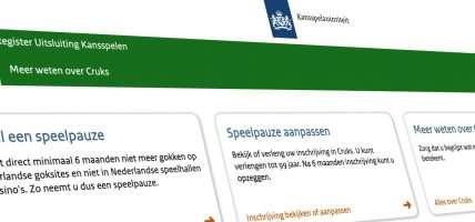 Centraal register uitsluiting kansspelen Cruks registraties