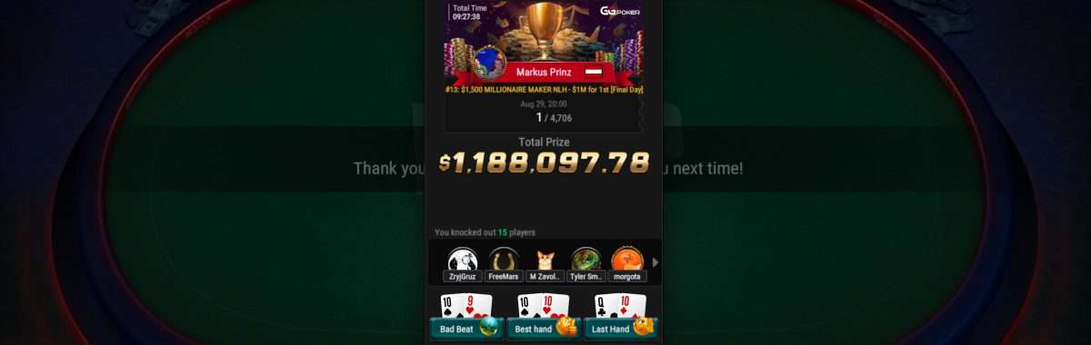 Markus Prinz WSOP Online