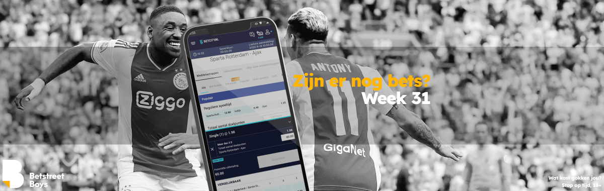 Zijn er nog bets - Week 33