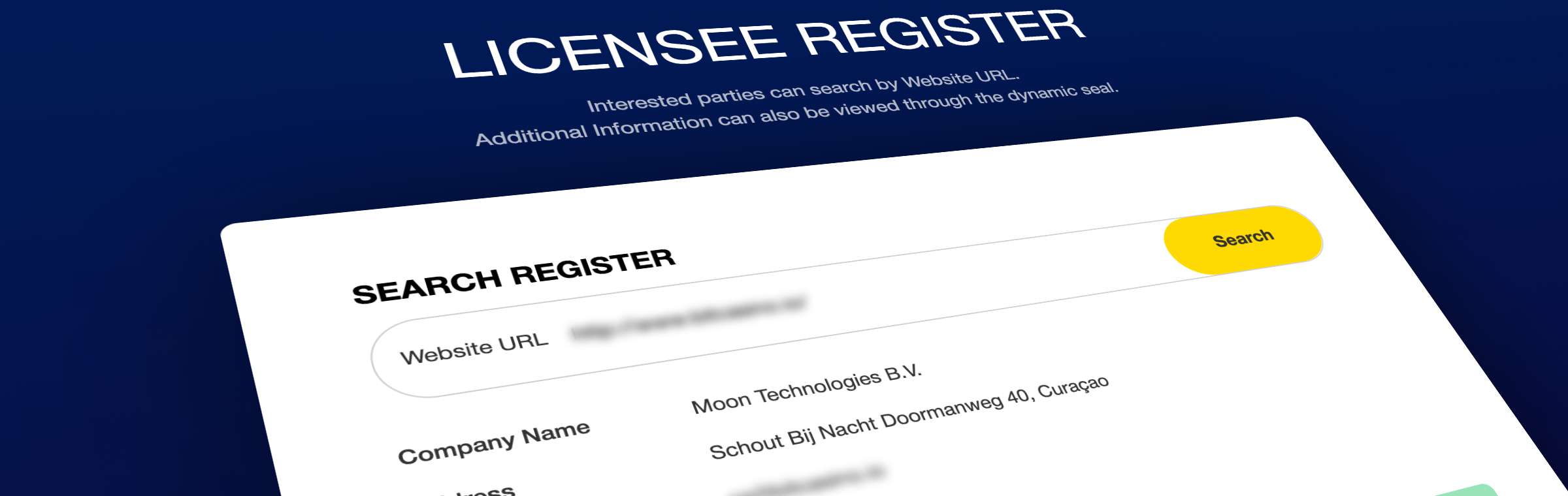 register Curaçao eGaming vergunning licentie