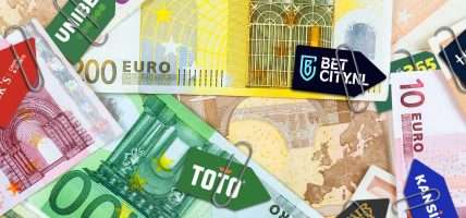 Geld biljetten kansspelbelasting gokmarkt omzet GGR online casino's