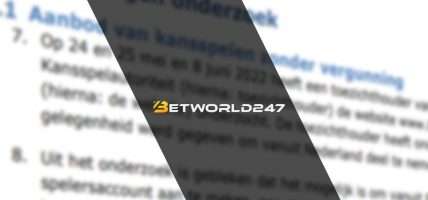Kansspelautoriteit MKC Limited BetWorld247 boete