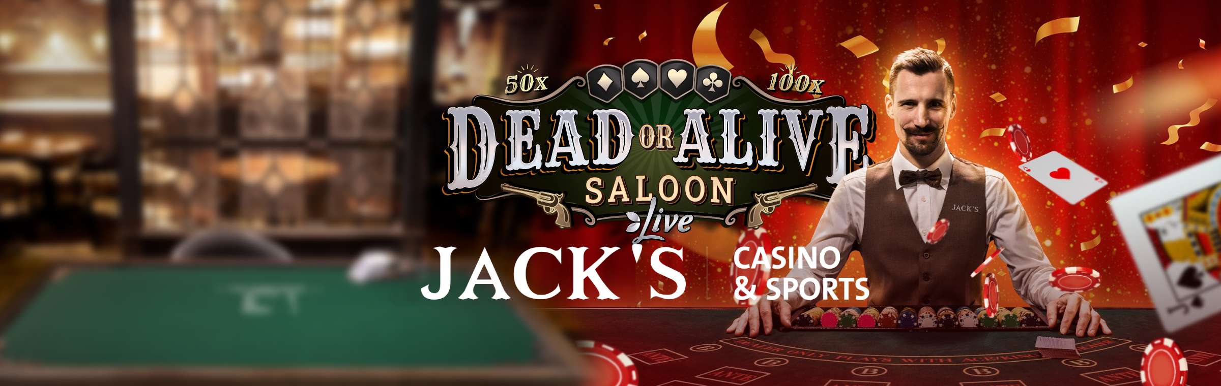 Dead or Alive Jacks voor de dealer