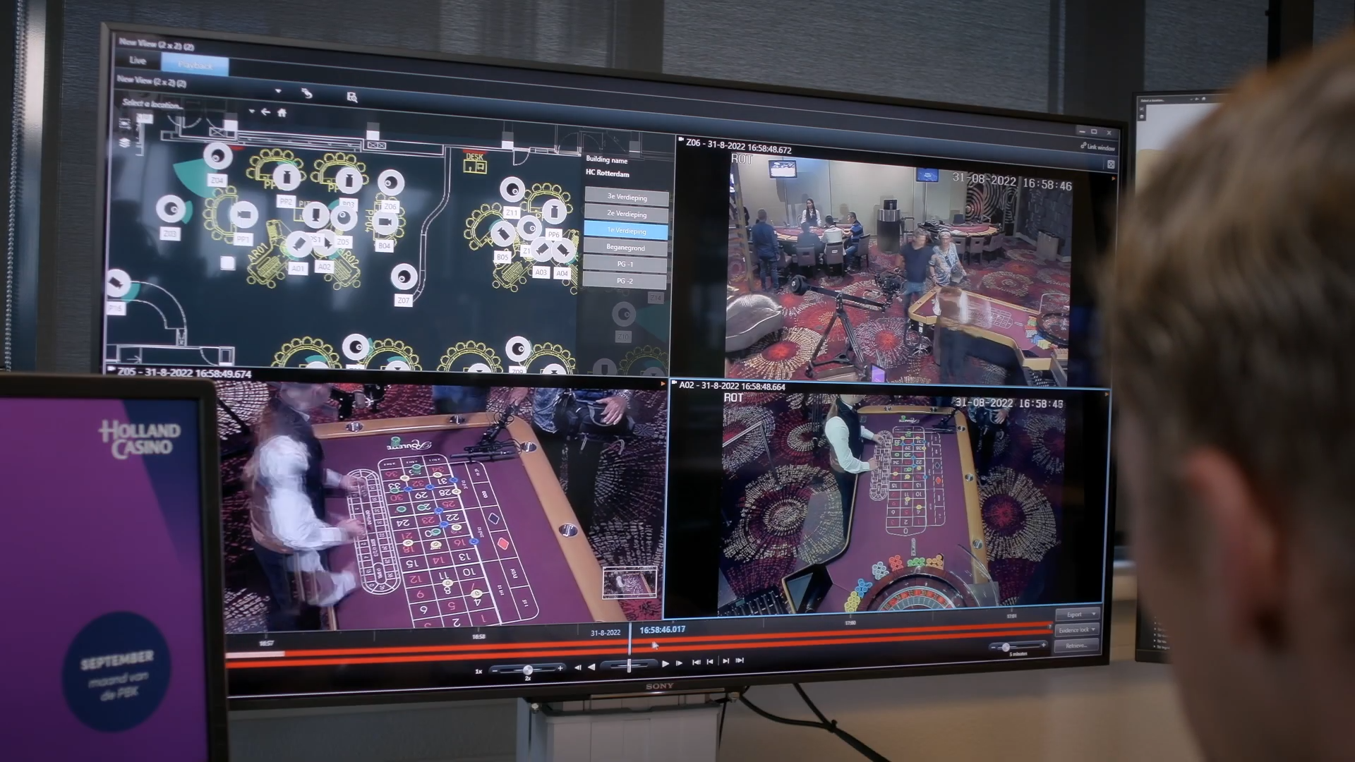 Holland Casino SOC controlecentrum