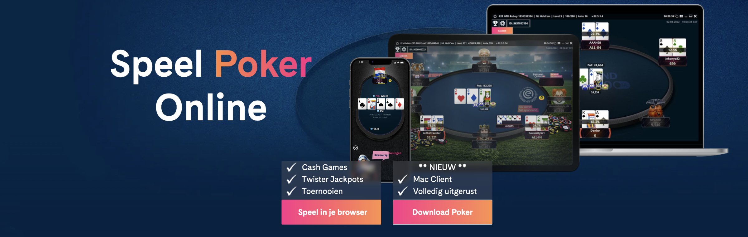 Mac poker software Holland Casino Online