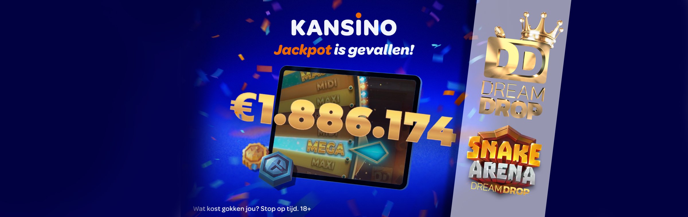 Kansino jackpot Dream Drop
