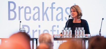 Petra de Ruiter, CEO van Holland Casino, tijdens Gaming in Holland