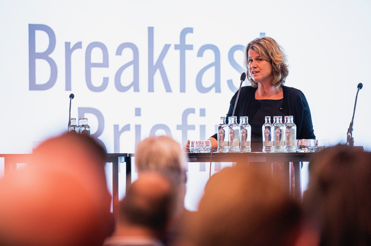 Petra de Ruiter, CEO van Holland Casino, tijdens Gaming in Holland