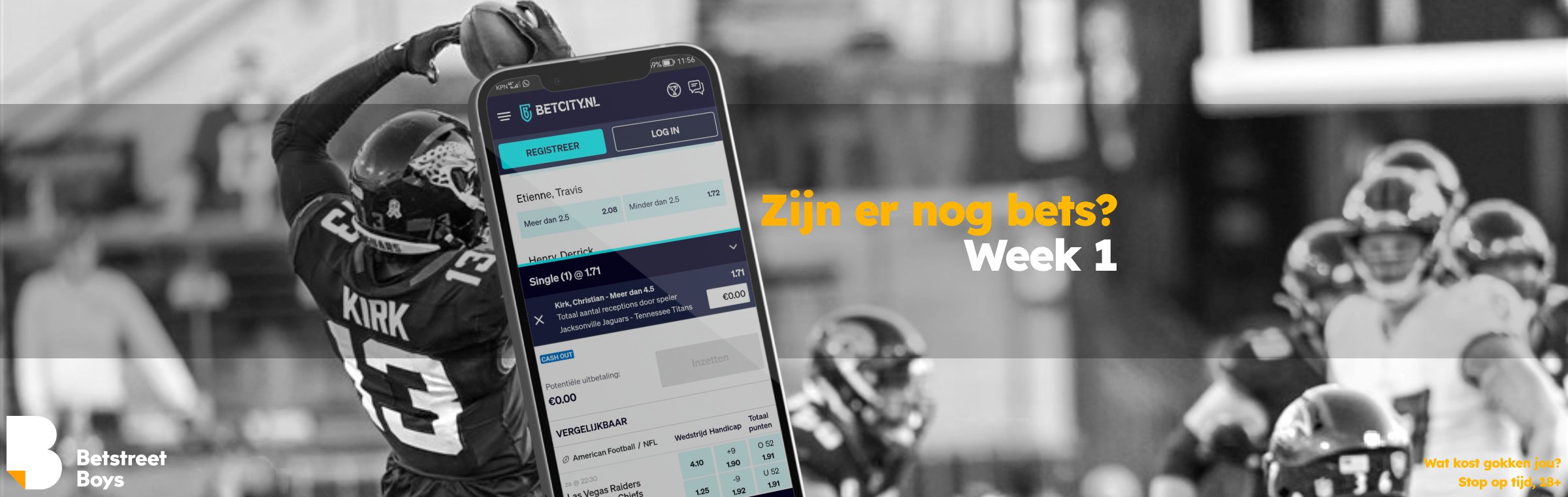 Zijn er nog bets week 1