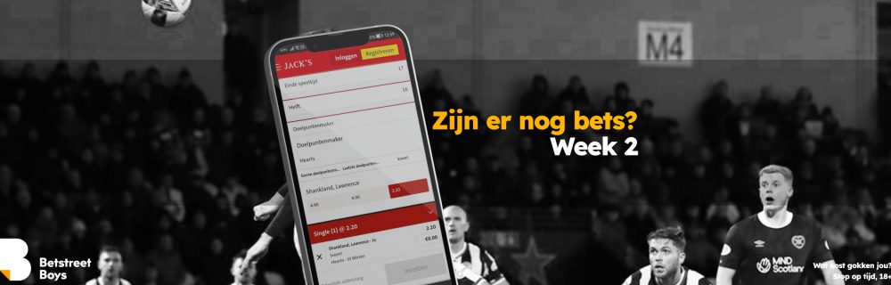 Zijn er nog bets week 2