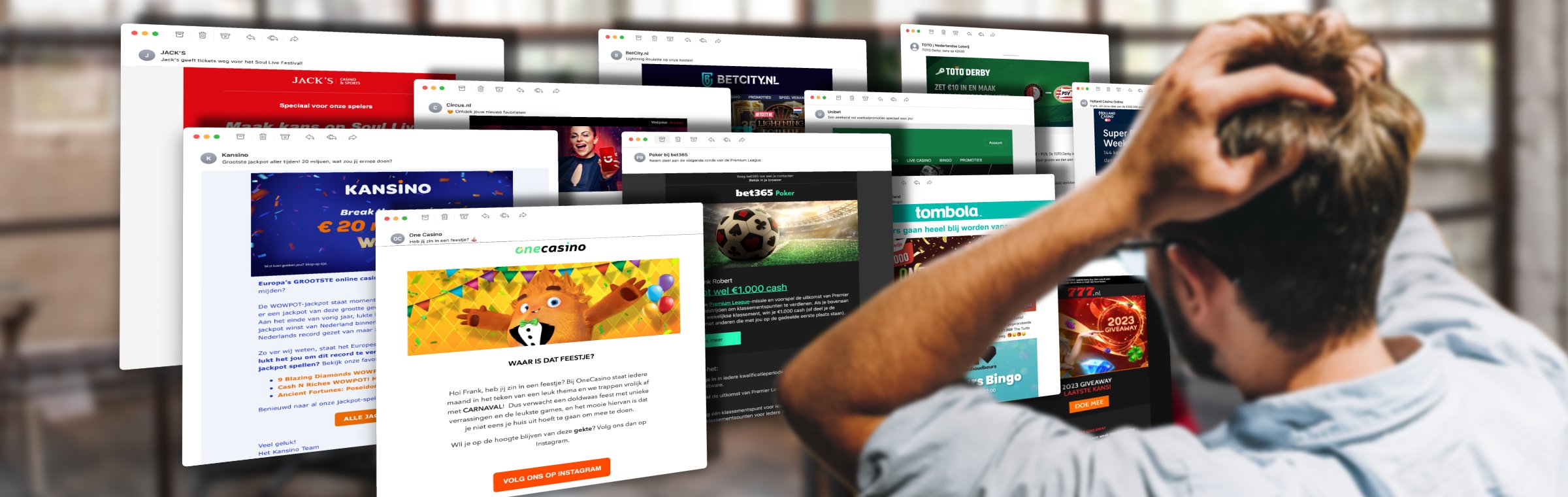 Gokkers in Cruks krijgen toch e-mail gokreclames - CasinoNieuws