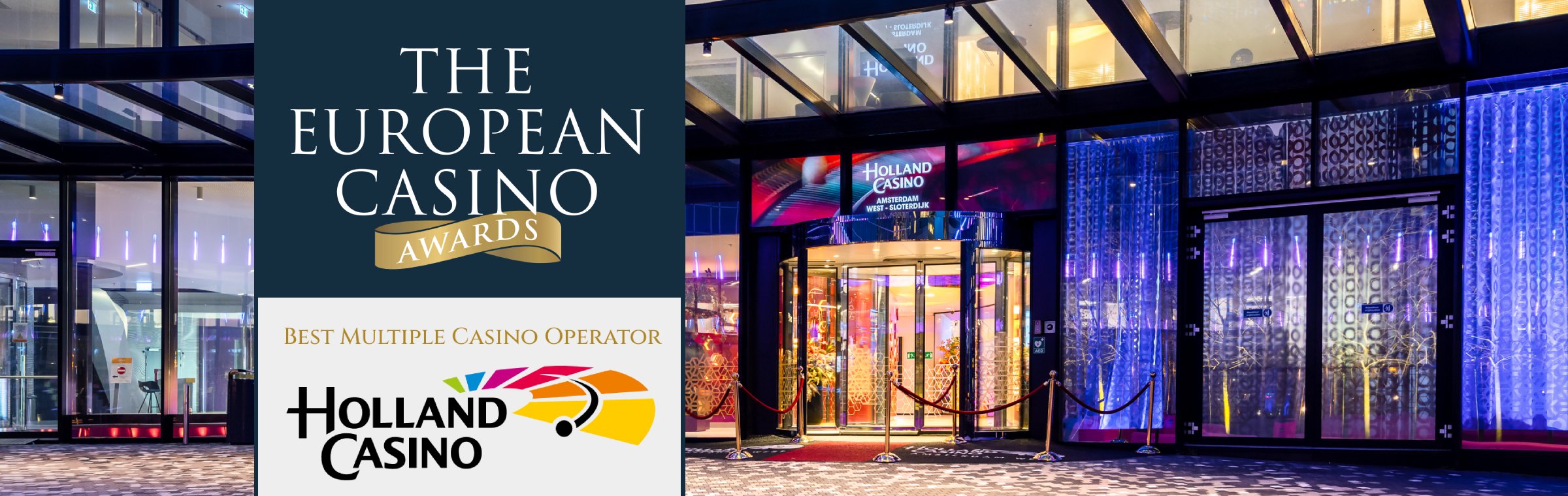 Holland Casino wint award voor Best Multiple Casino Operator bij de 2023 European Casino Awards