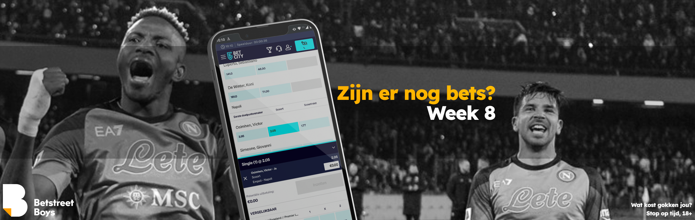 Zijn er nog bets week 8 artikel header