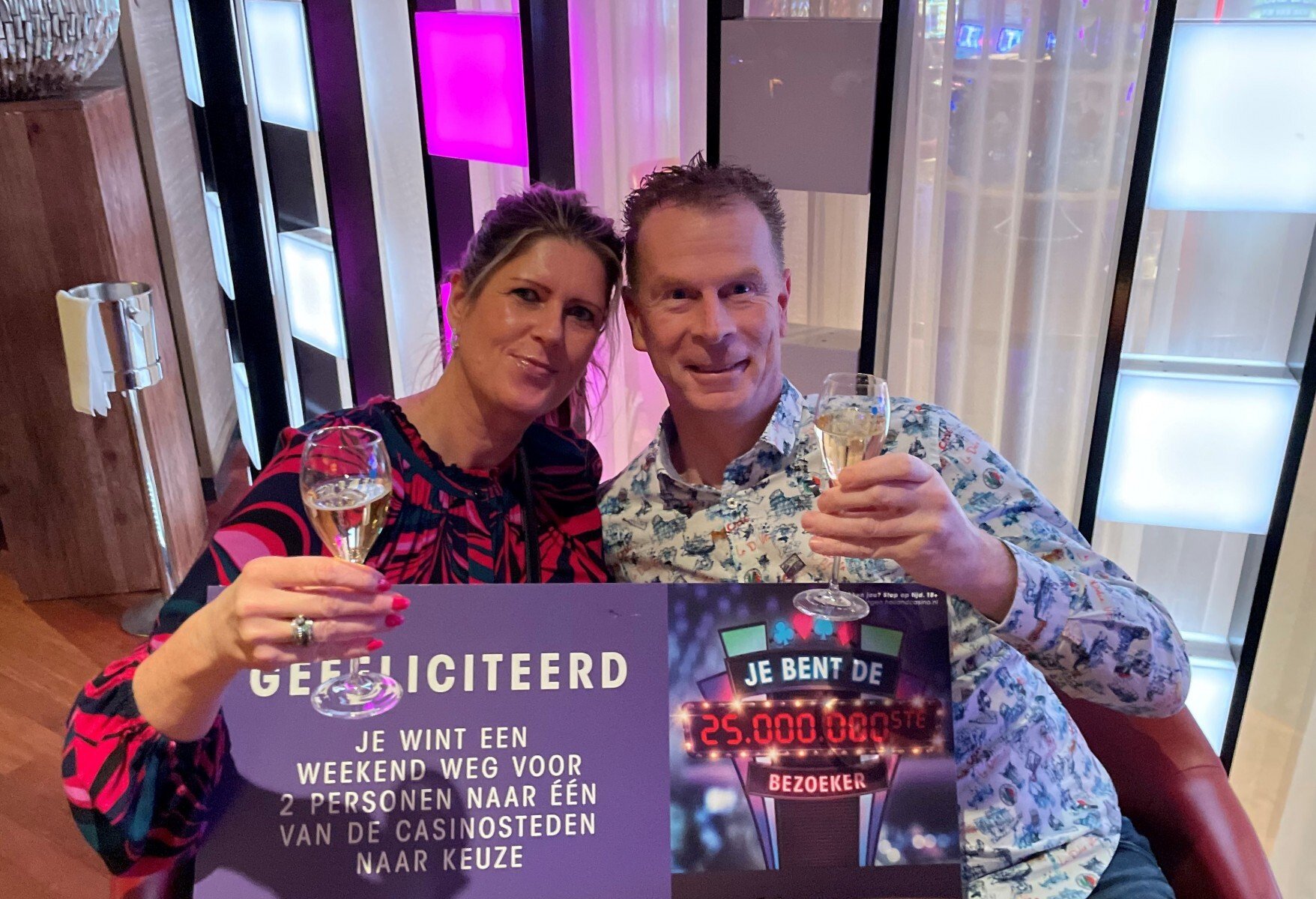 De 25 miljoenste bezoeker van Holland Casino Rotterdam