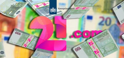 21.com boete Kansspelautoriteit Ksa