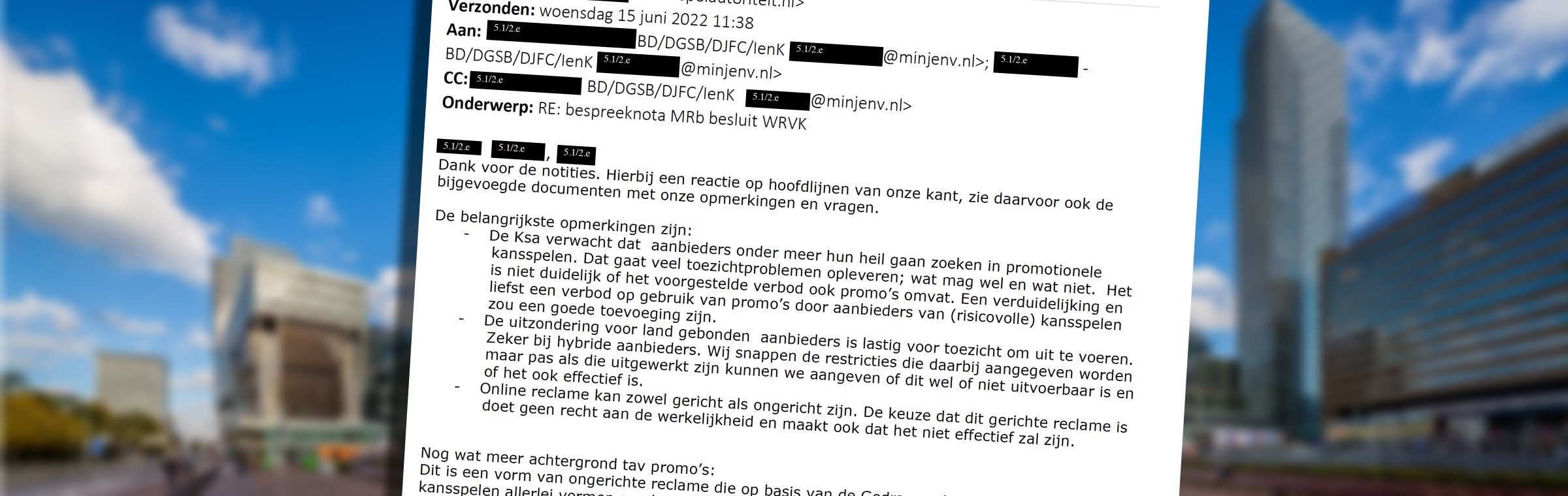 Kansspelautoriteit promotionele kansspelen