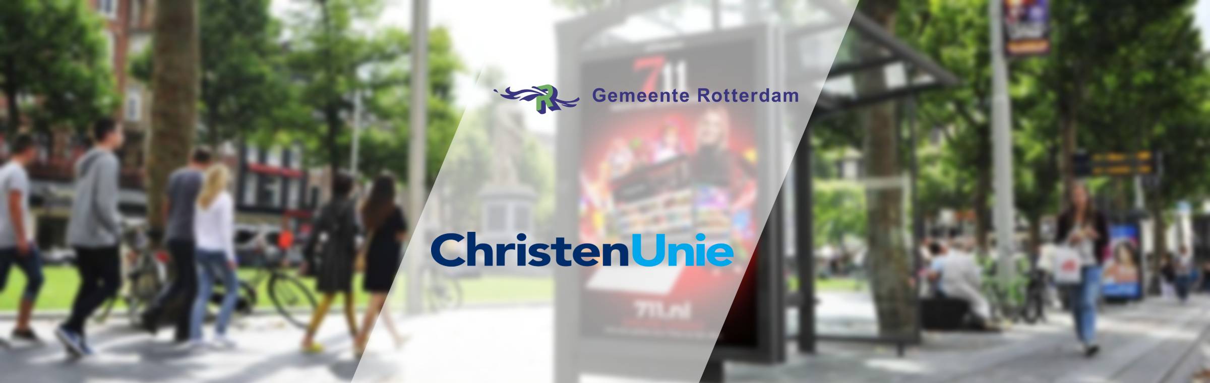 christenunie rotterdam buitenreclame