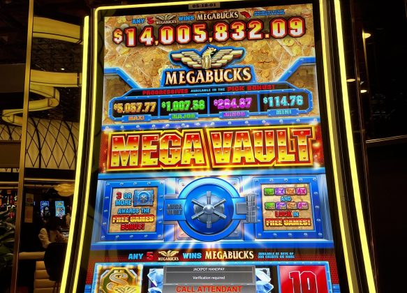 Megabucks gokkast slotmachine jackpot reno