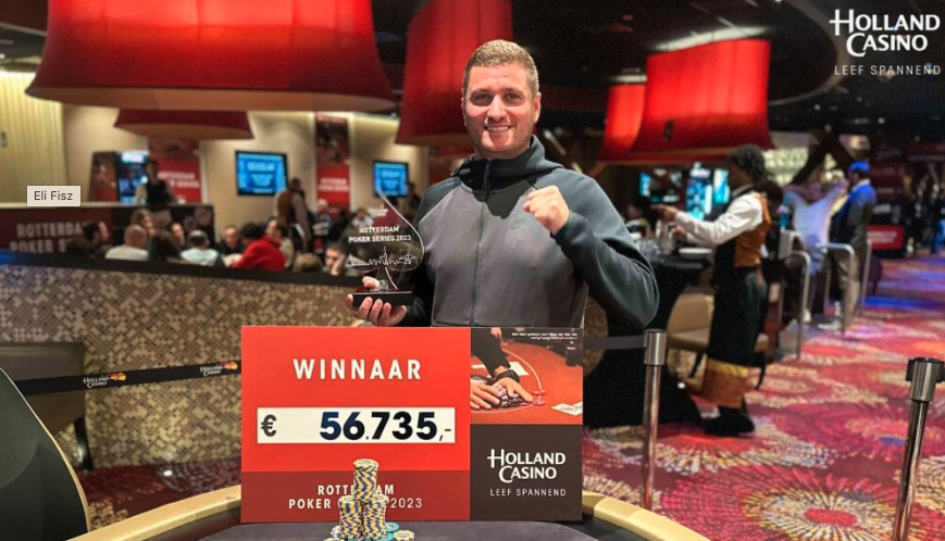 Eli Fisz, winnaar Rotterdam Poker Series (RPS)