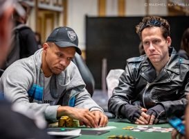 Phil Ivey op Dag 1 van het PPC