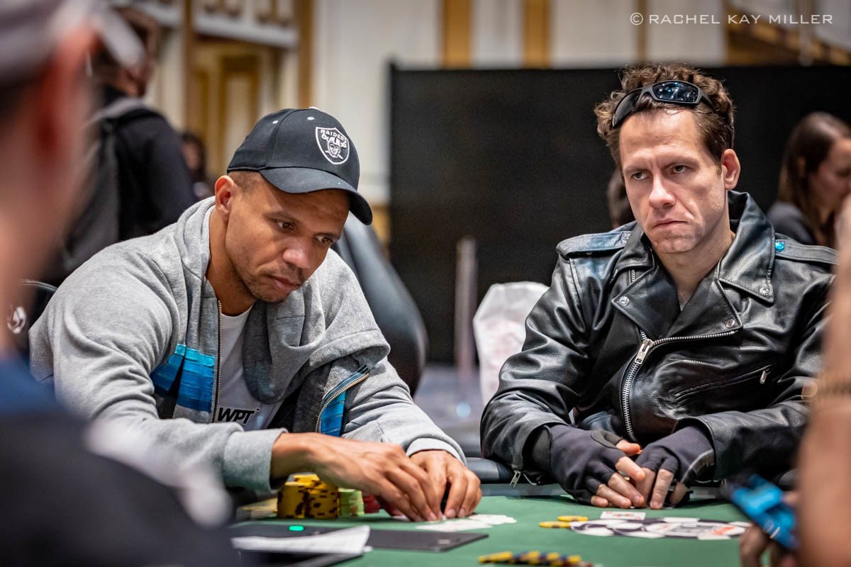 Phil Ivey op Dag 1 van het PPC