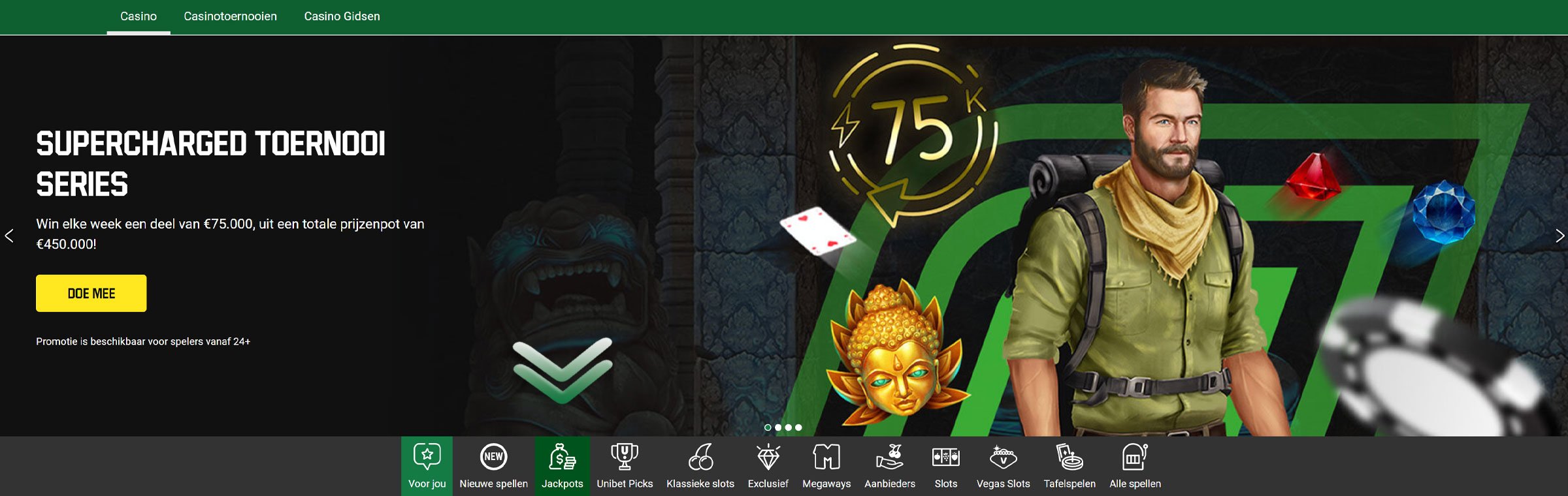 Open de jackpot pagina