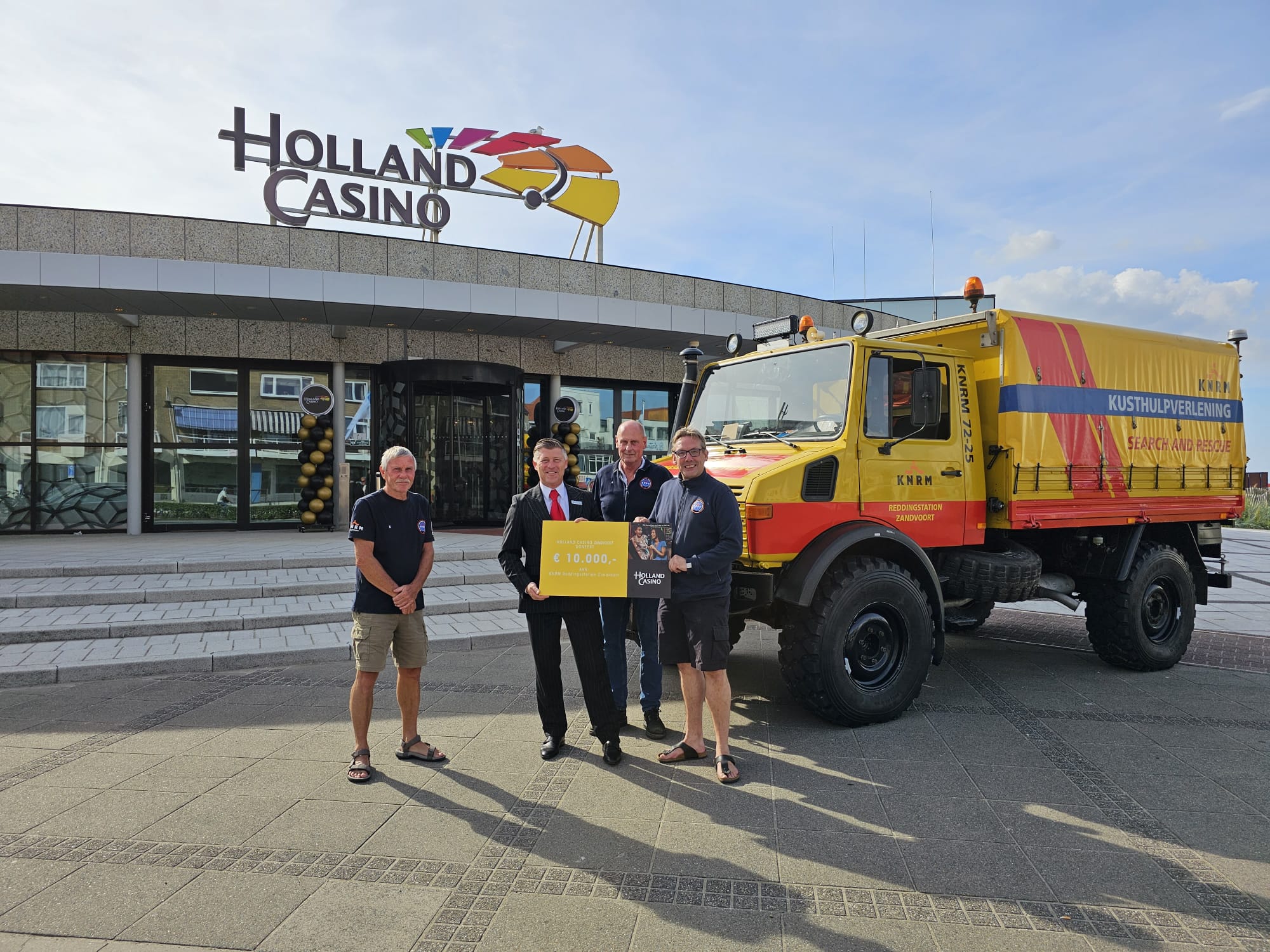 KNRM Koninklijke Nederlandse Redding Maatschappij Holland Casino Zandvoort donatie