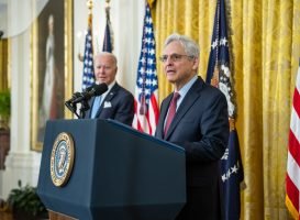 Merrick Garland Minister van Justitie illegaal online gokken Verenigde Staten