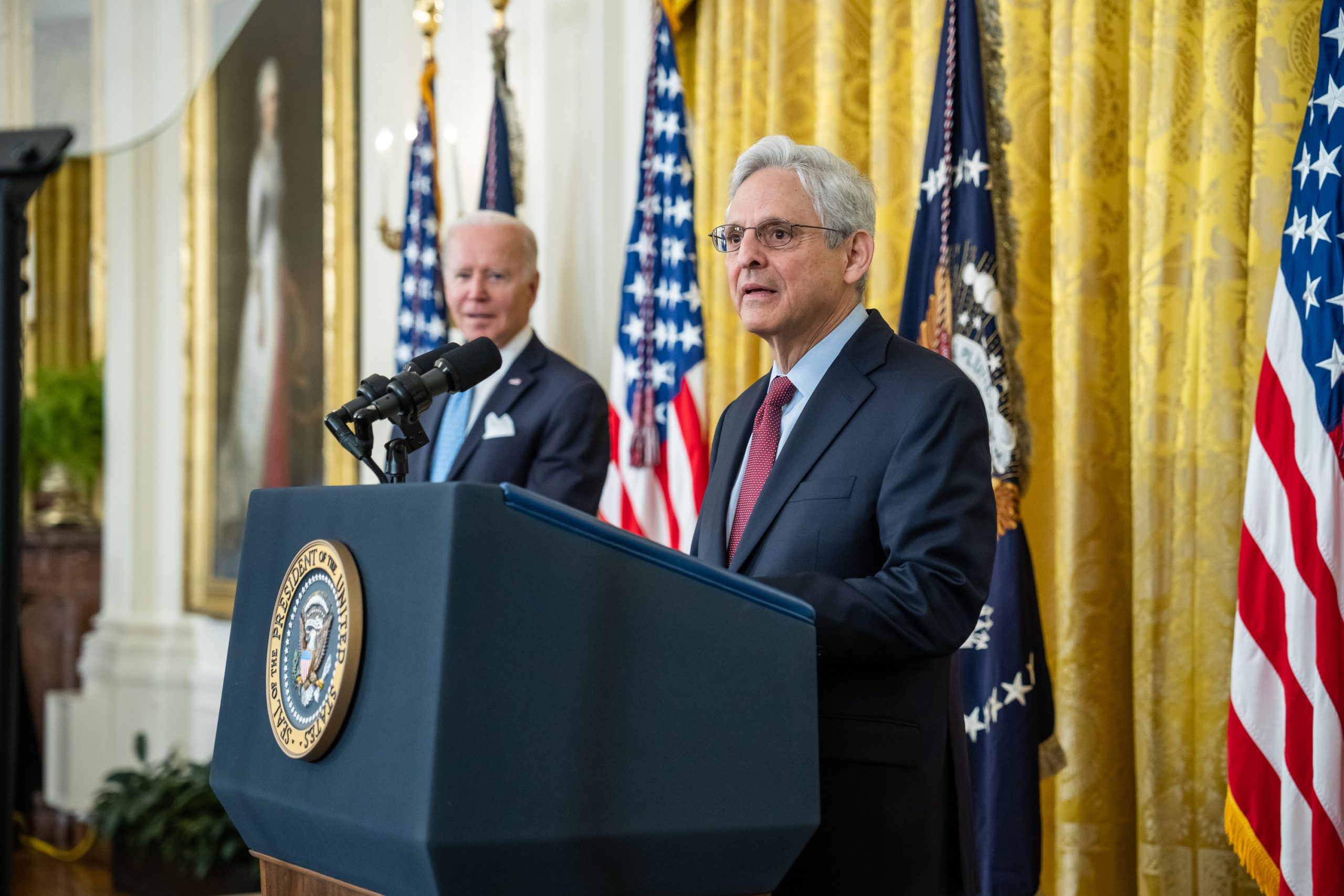 Merrick Garland Minister van Justitie illegaal online gokken Verenigde Staten