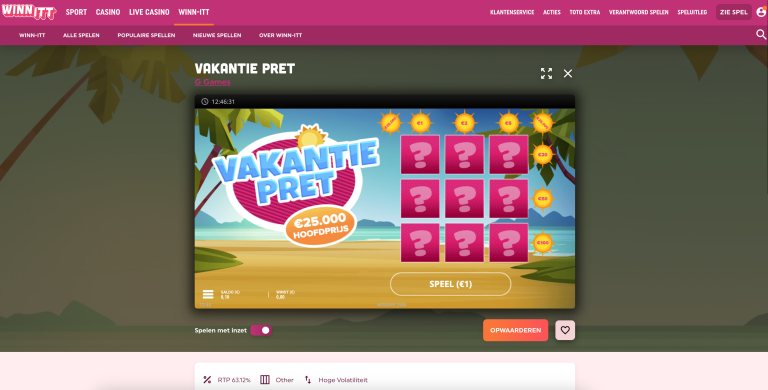 sûr WinnItt Casino bonus cashback promotion