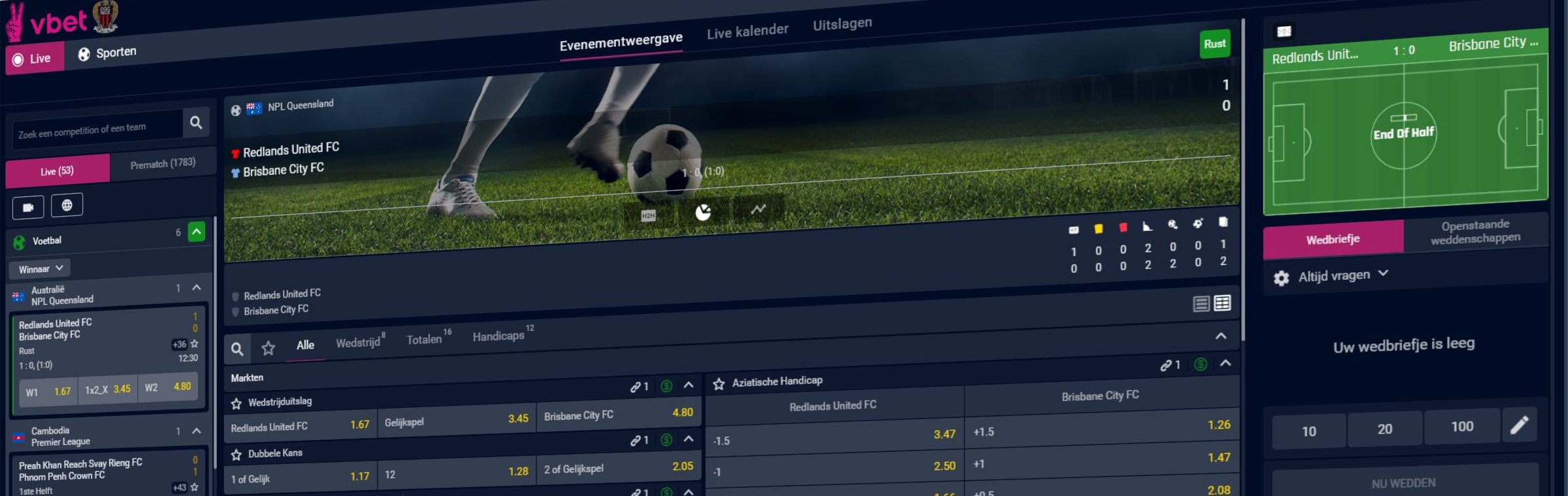 Vbet live in Nederland