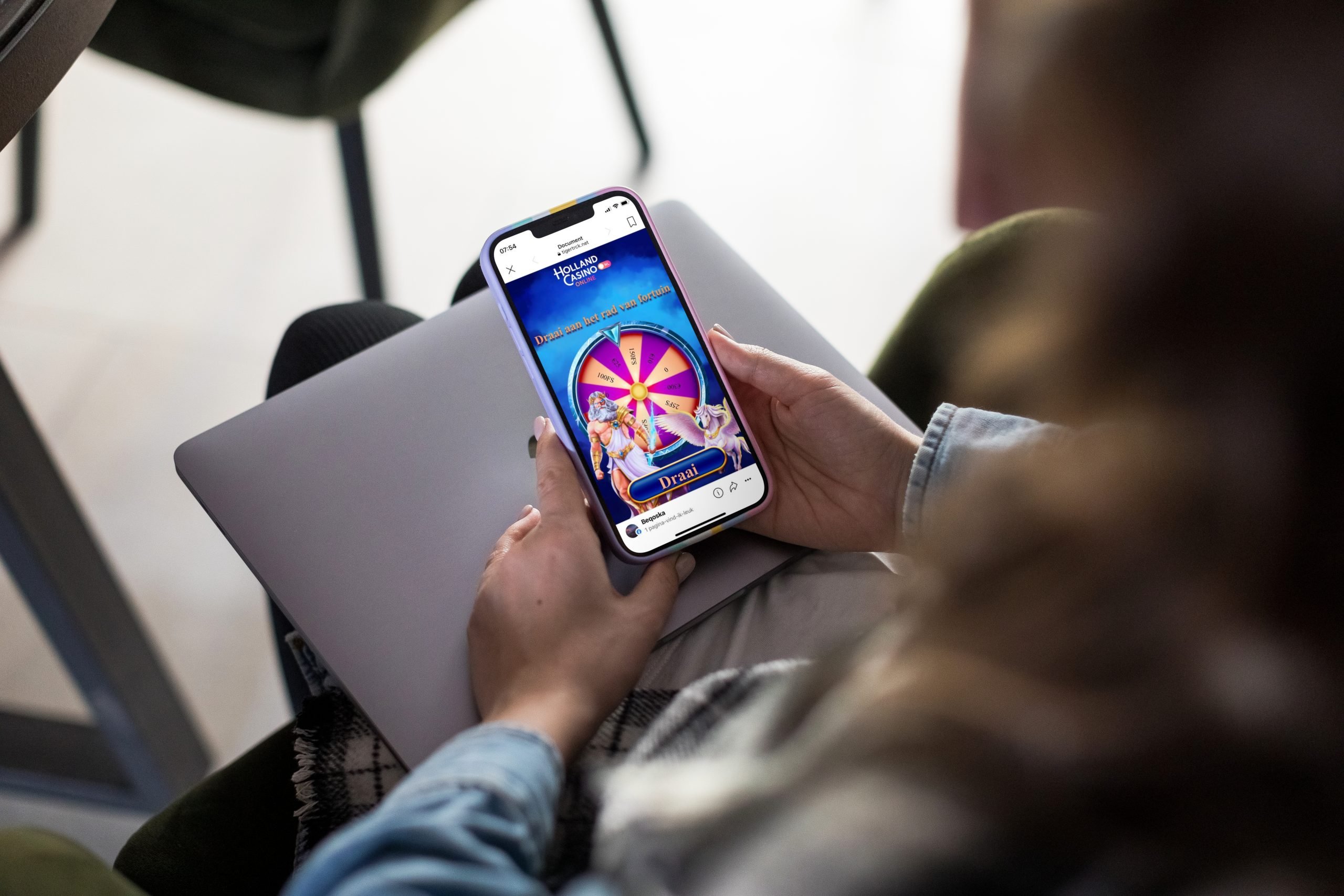 Holland Casino logo te zien in advertenties illegale aanbod