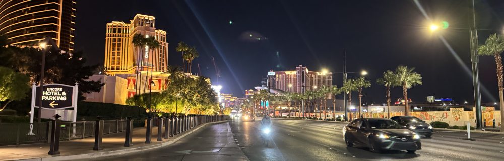 Las Vegas strip nacht - Wynn - Venetian - Treasure Island - Foto: Frank Op de Woerd voor CasinoNieuws.nl