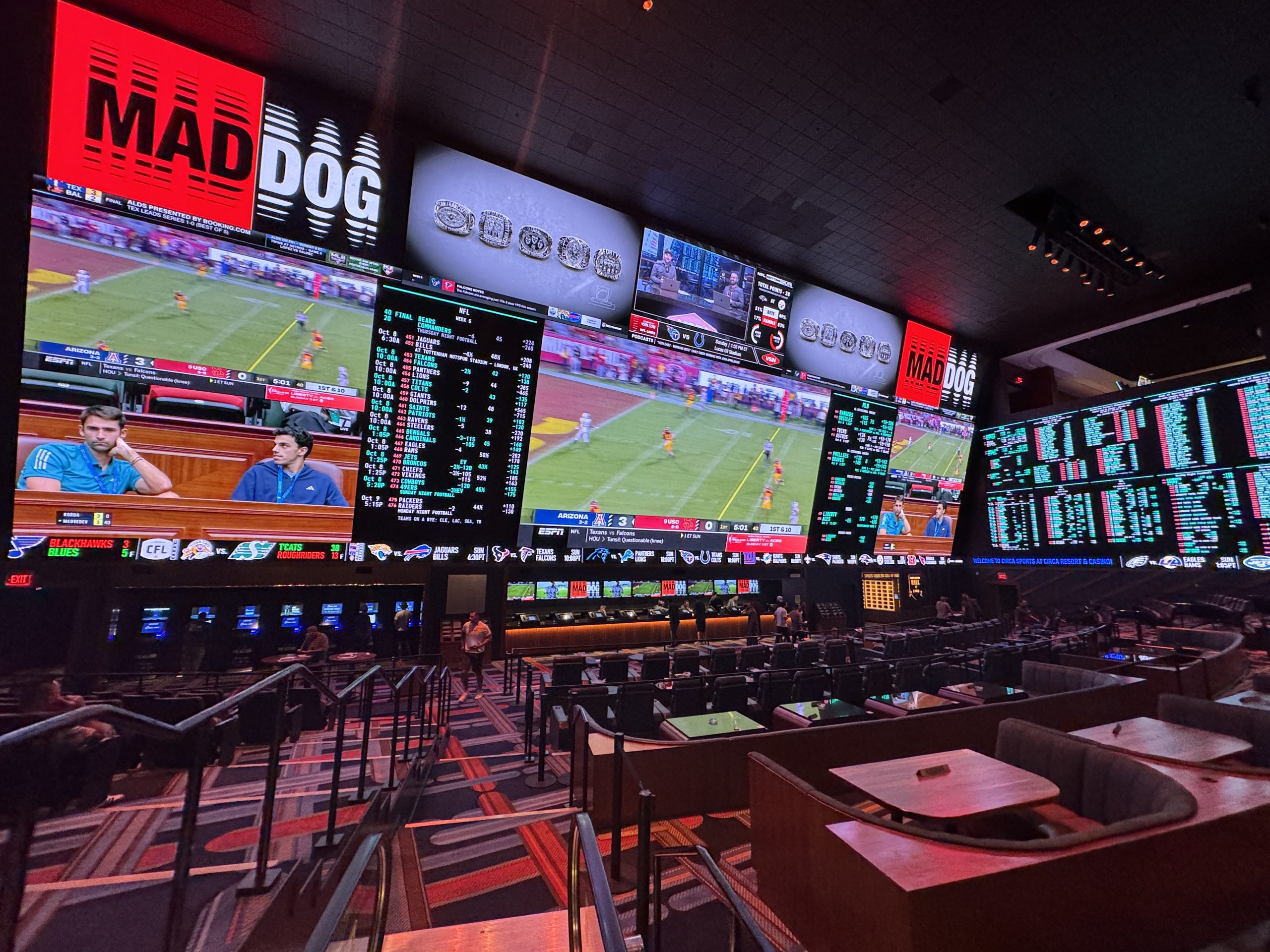 Sportsbook (Circa) Las Vegas - wedden op sport - sportwedden - gokken - American Football - Foto: Frank Op de Woerd voor CasinoNieuws.nl