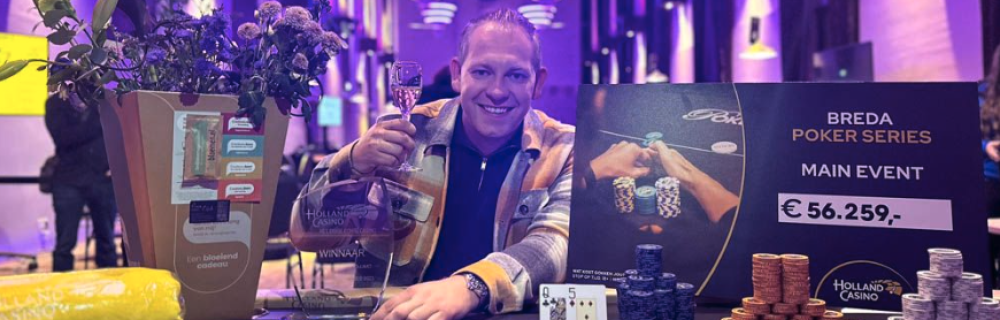 Dim Slagmolen, winnaar Breda Poker Series