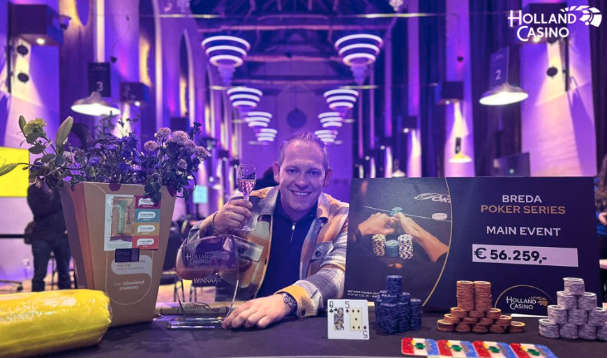 Dim Slagmolen, winnaar Breda Poker Series