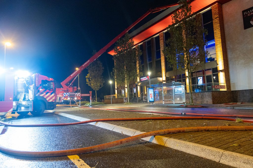 Brand bij Flamingo Casino in Alkmaar