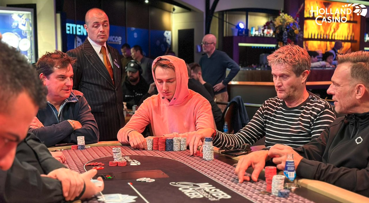 Tom Talboom, chipleader in MCOP 2023 Main Event