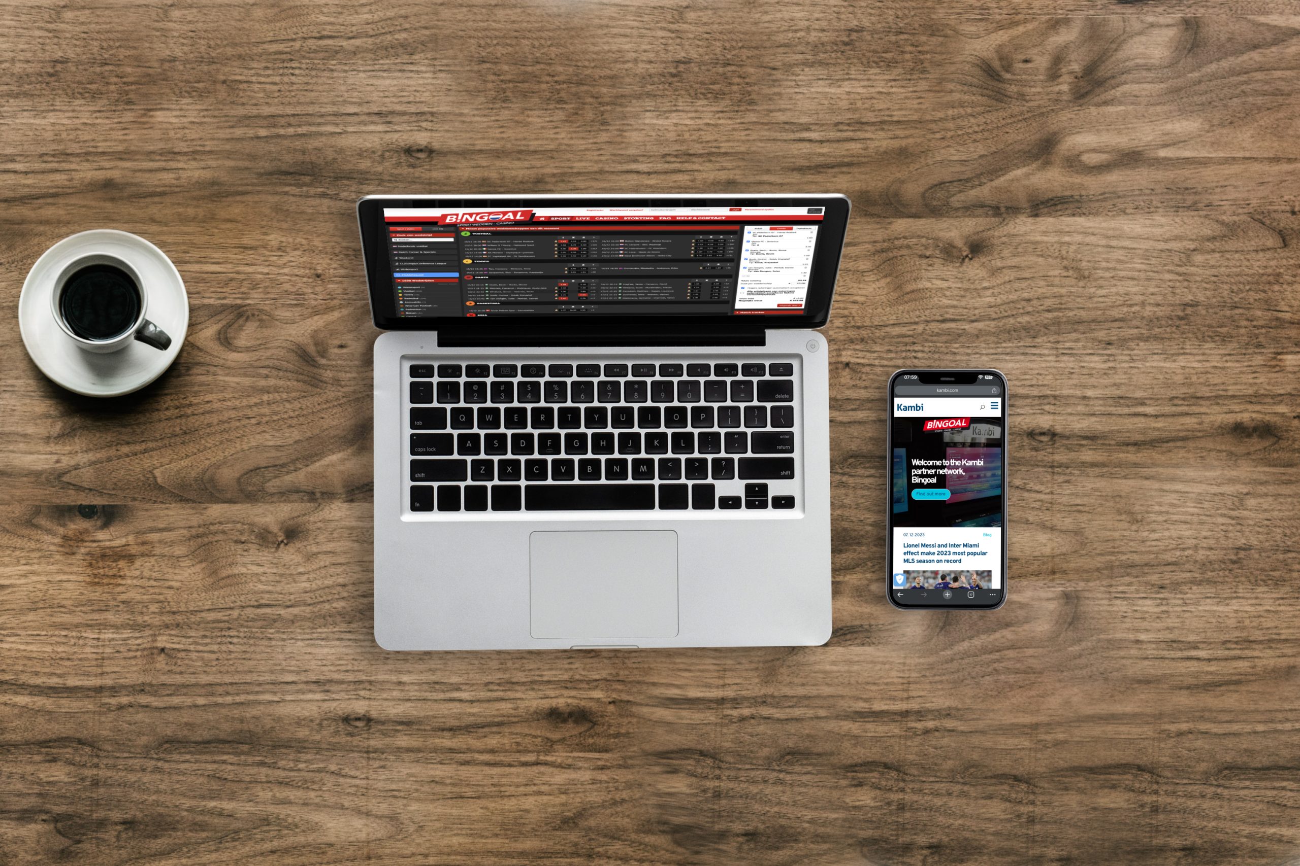 Kambi Bingoal laptop telefoon