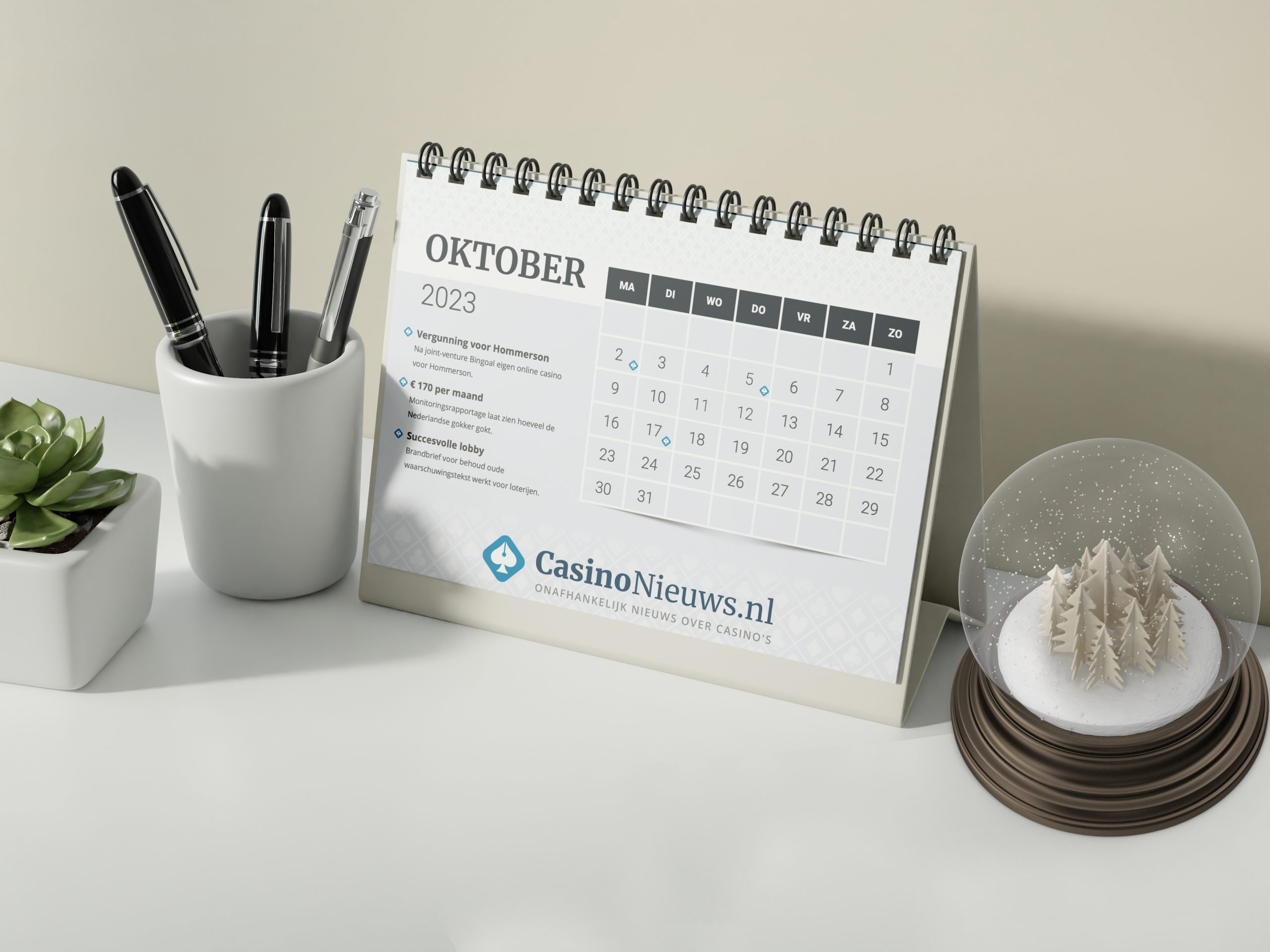 Oktober jaaroverzicht CasinoNieuws.nl
