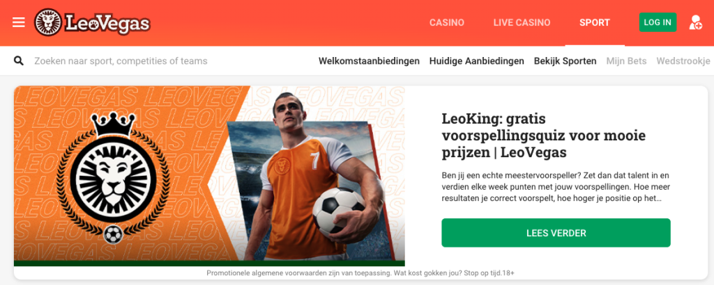 LeoVegas inloggen