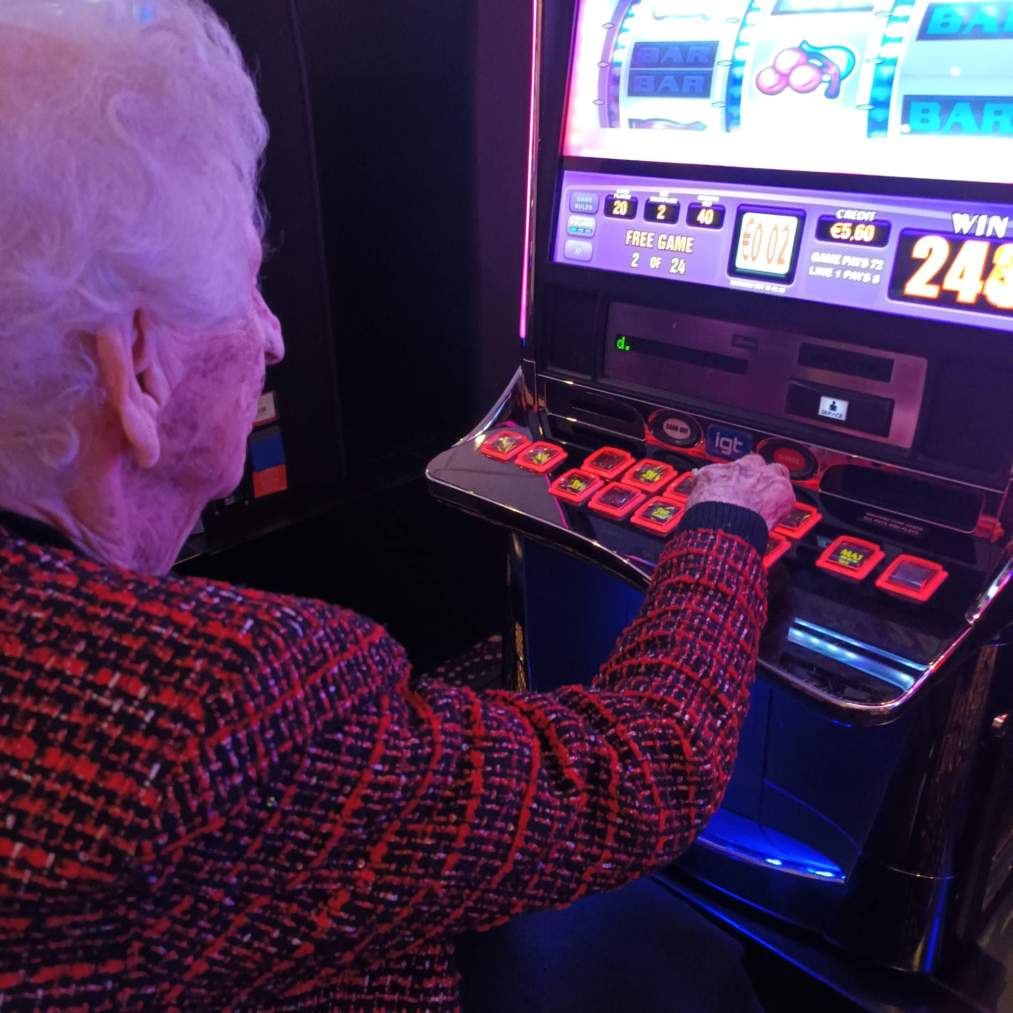 Holland Casino 100-jarige vrouw