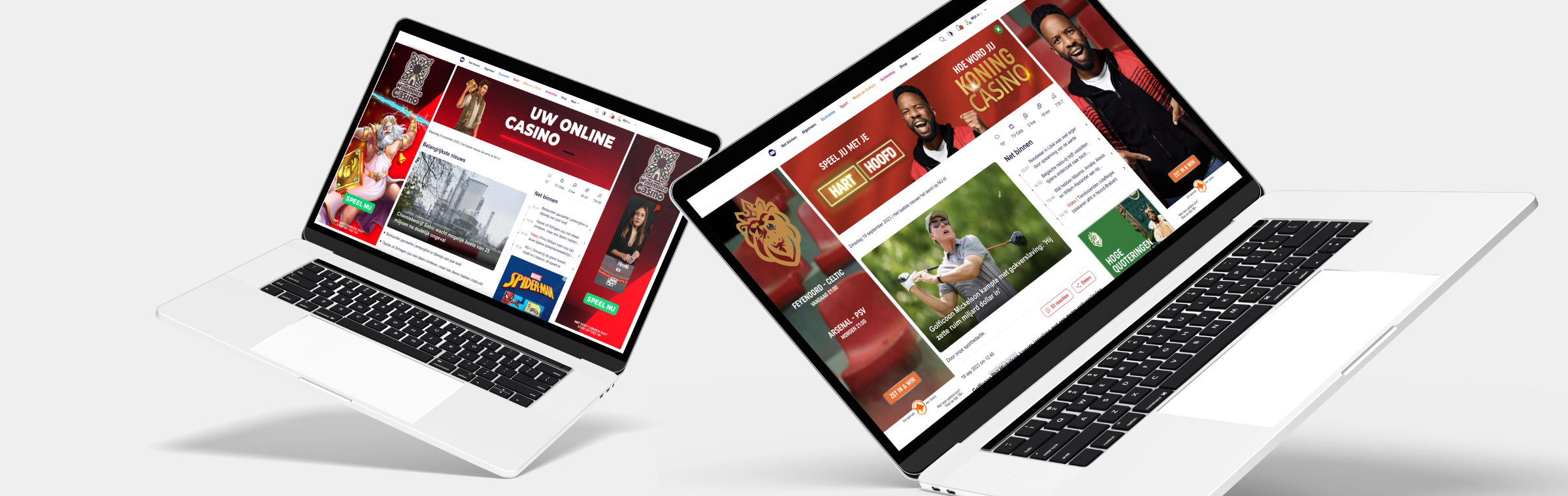 reclame gokbedrijven 2023 - Casino take-over mock-up door CasinoNieuws.nl windmolen casino Casino Koning