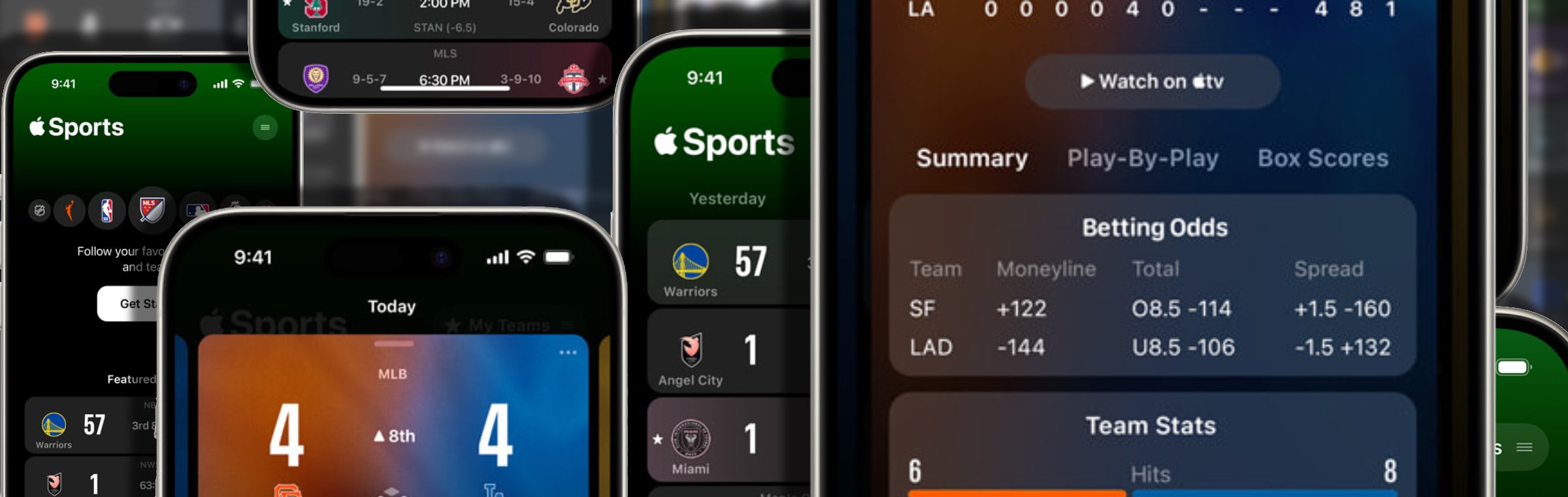 Apple Sports met quoteringen van DraftKings