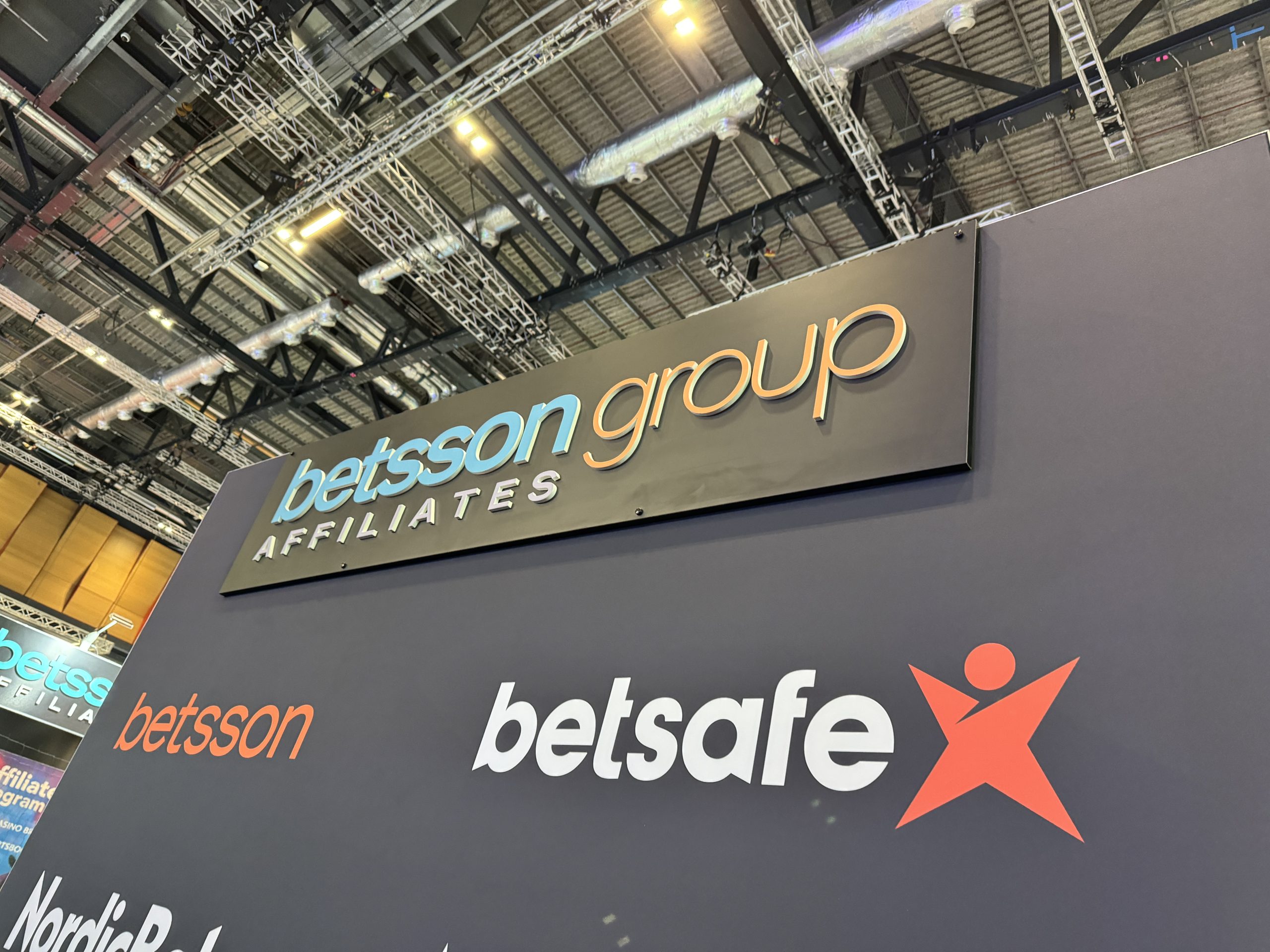 Betsson Group affiliates betsafe NordicBet (ICE Londen 2024) foto door Frank Op de Woerd voor CasinoNieuws.nl